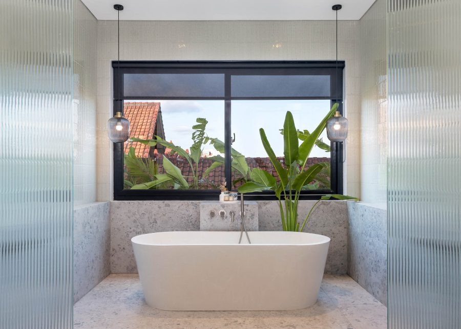 Freestanding bathtub at Villa Quadra