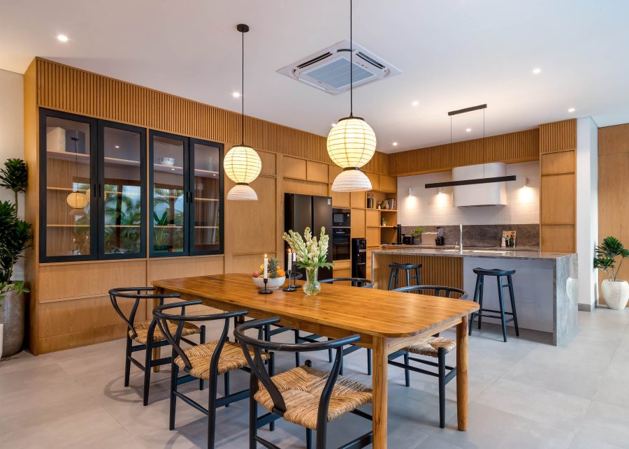 Kitchen dining area at Villa Quadra