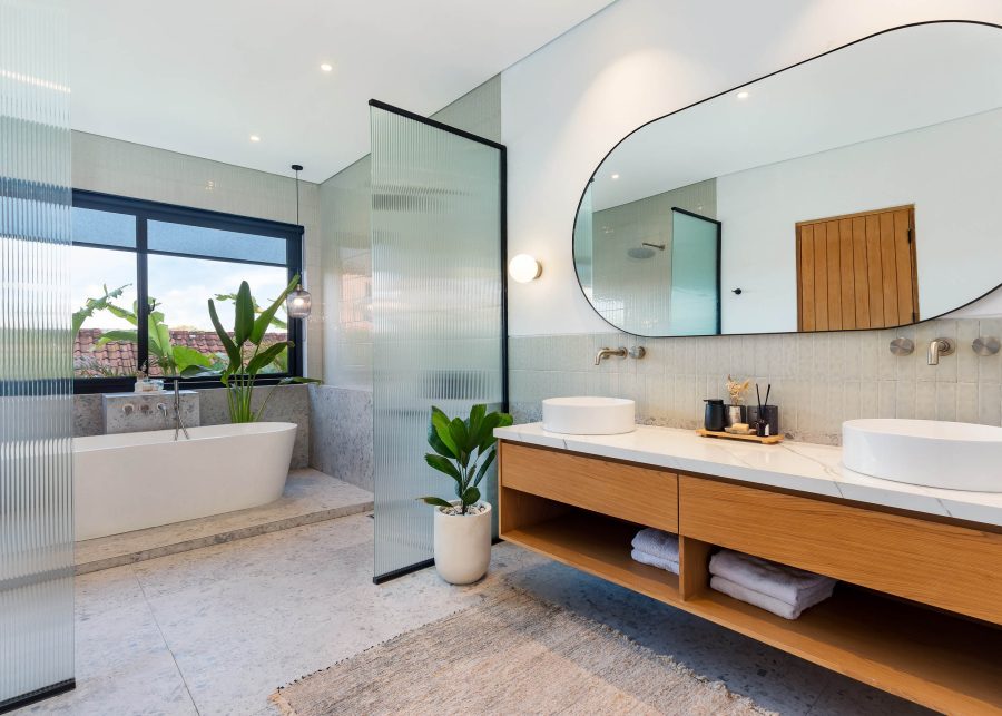 Luxury bathroom installation by Construct Bali