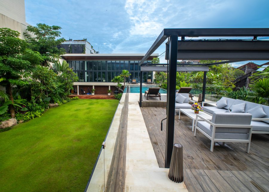 View of The Lilly Pad luxury villa built and constructed by Construct Bali